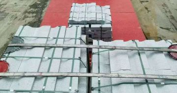 永州 芝麻白仿形加直形路沿石出货日常