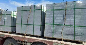 永州 芝麻白花岗岩地铺石装车日常