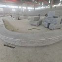 永州 芝麻白异形坐凳，自然面光面弧形加工