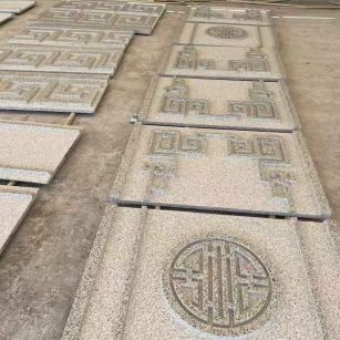 永州 白麻花岗岩外墙立面雕刻板