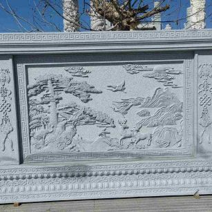 永州 芝麻白大型照壁，屏风，影壁