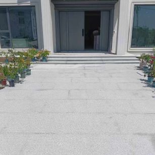 永州 芝麻白花岗岩地铺石地面铺装