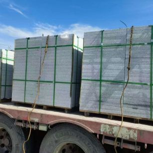 永州 芝麻白花岗岩地铺石装车日常