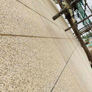 永州 黄金麻花岗岩荔枝面外墙干挂石材效果示例