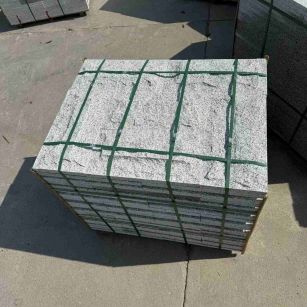 永州 白麻花岗岩石材自然面蘑菇石成品