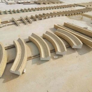 永州 黄金麻花岗岩别墅线条