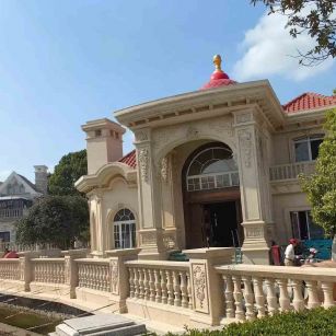 永州 黄金麻花岗岩欧式别墅