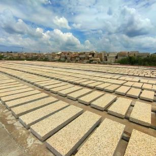永州 黄金麻荔枝面花岗岩石材地铺石防护中