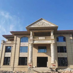 永州 黄金麻花岗岩别墅外墙干挂