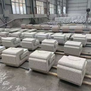 永州 白麻花岗岩异形加工-石凳，坐凳