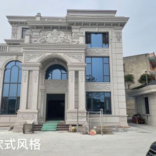 永州 白麻花岗岩别墅外墙干挂