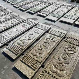 永州 黄金麻花岗岩外墙雕刻板