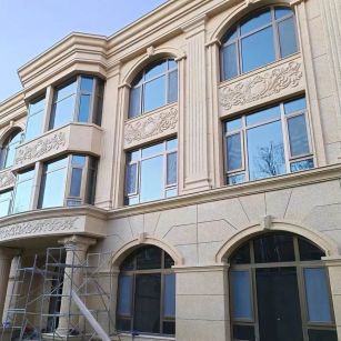 永州 黄金麻花岗岩别墅外墙干挂