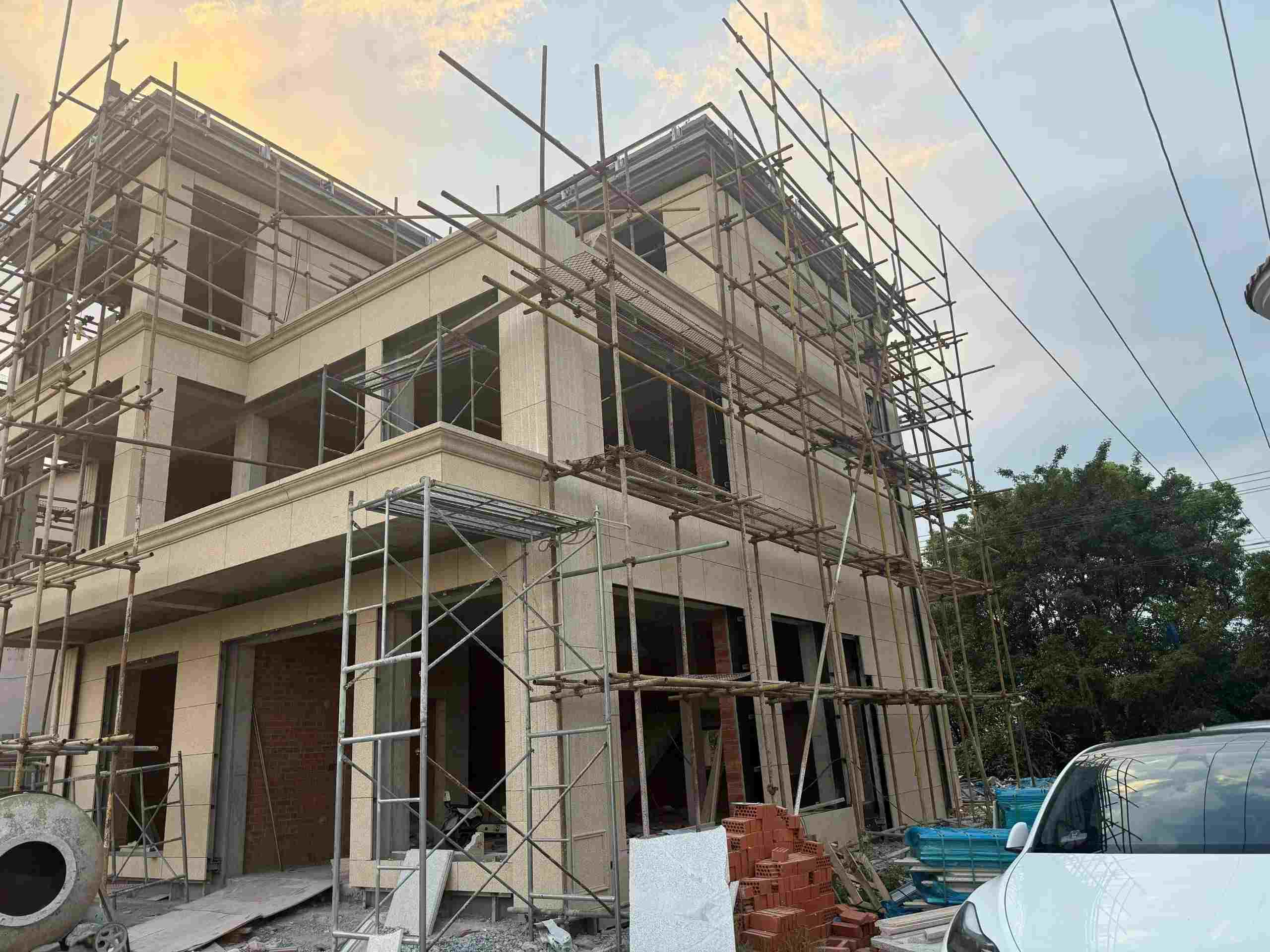 永州 黄金麻荔枝面花岗岩外墙干挂