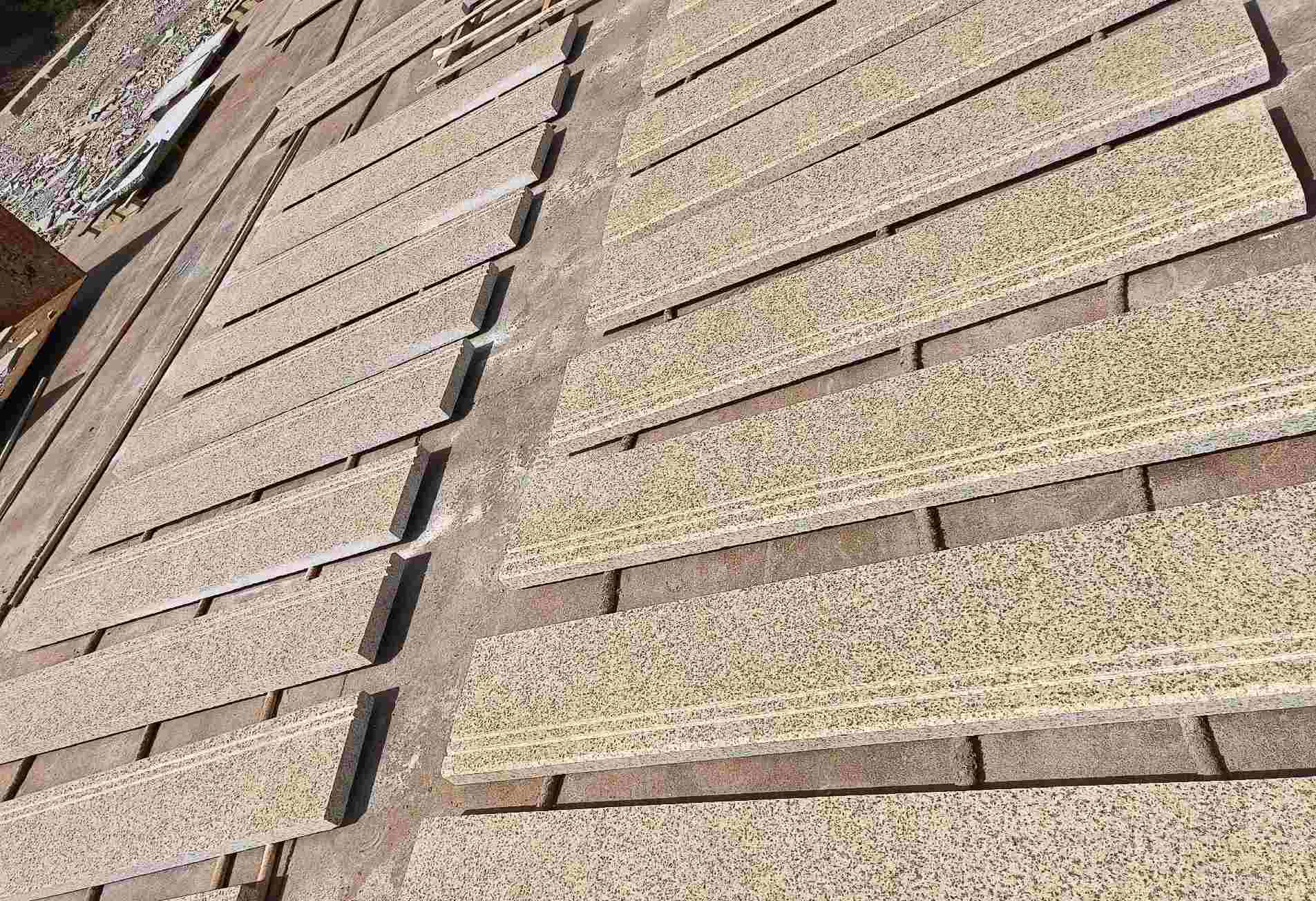 永州 黄金麻花岗岩光面楼梯踏步