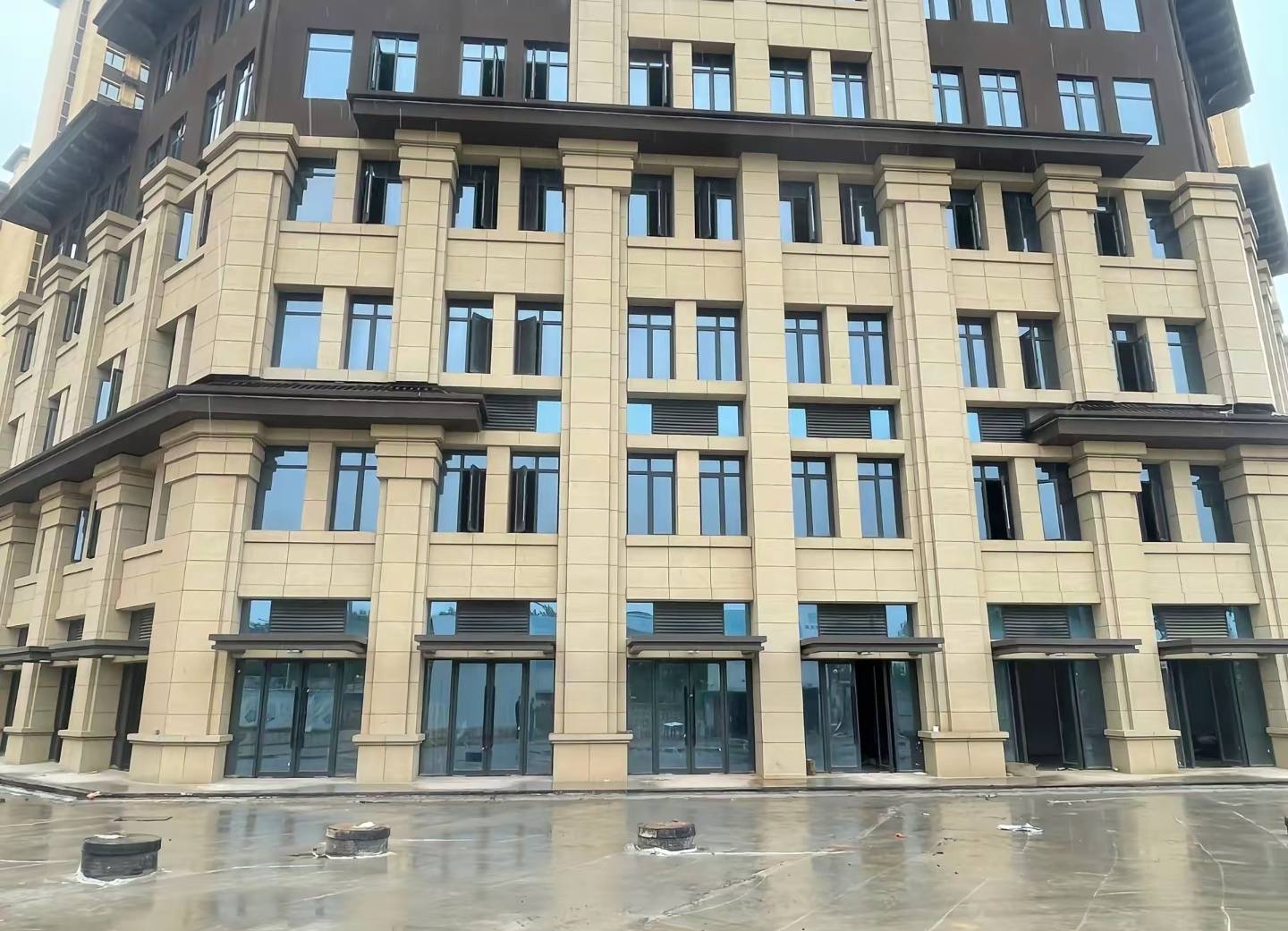 永州 黄金麻花岗岩荔枝面小区外墙干挂