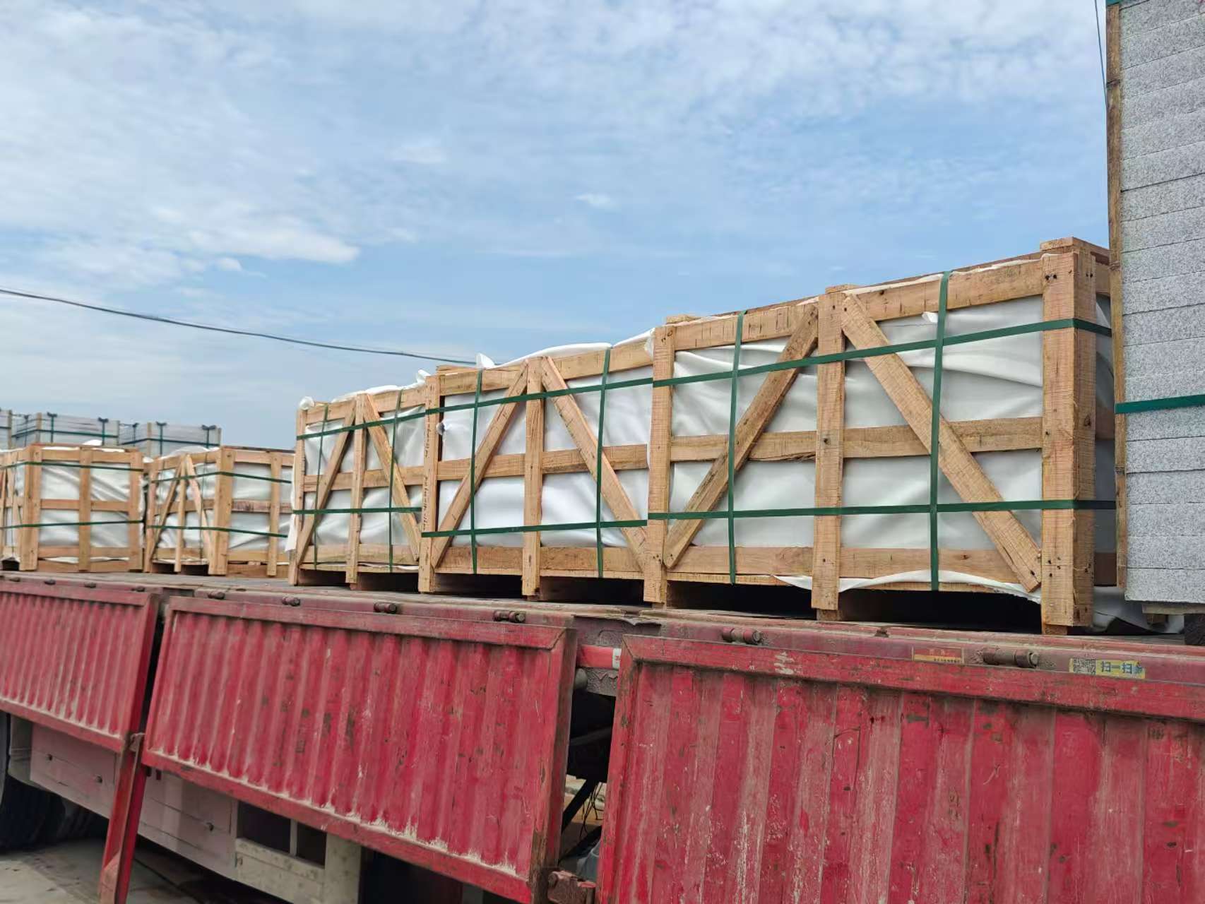 永州 芝麻白花岗岩地铺石出口专车-泰国游