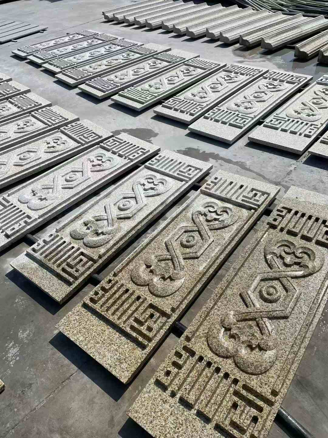 永州 黄金麻花岗岩外墙雕刻板